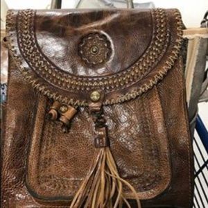 Patricia Nash leather backpack purse